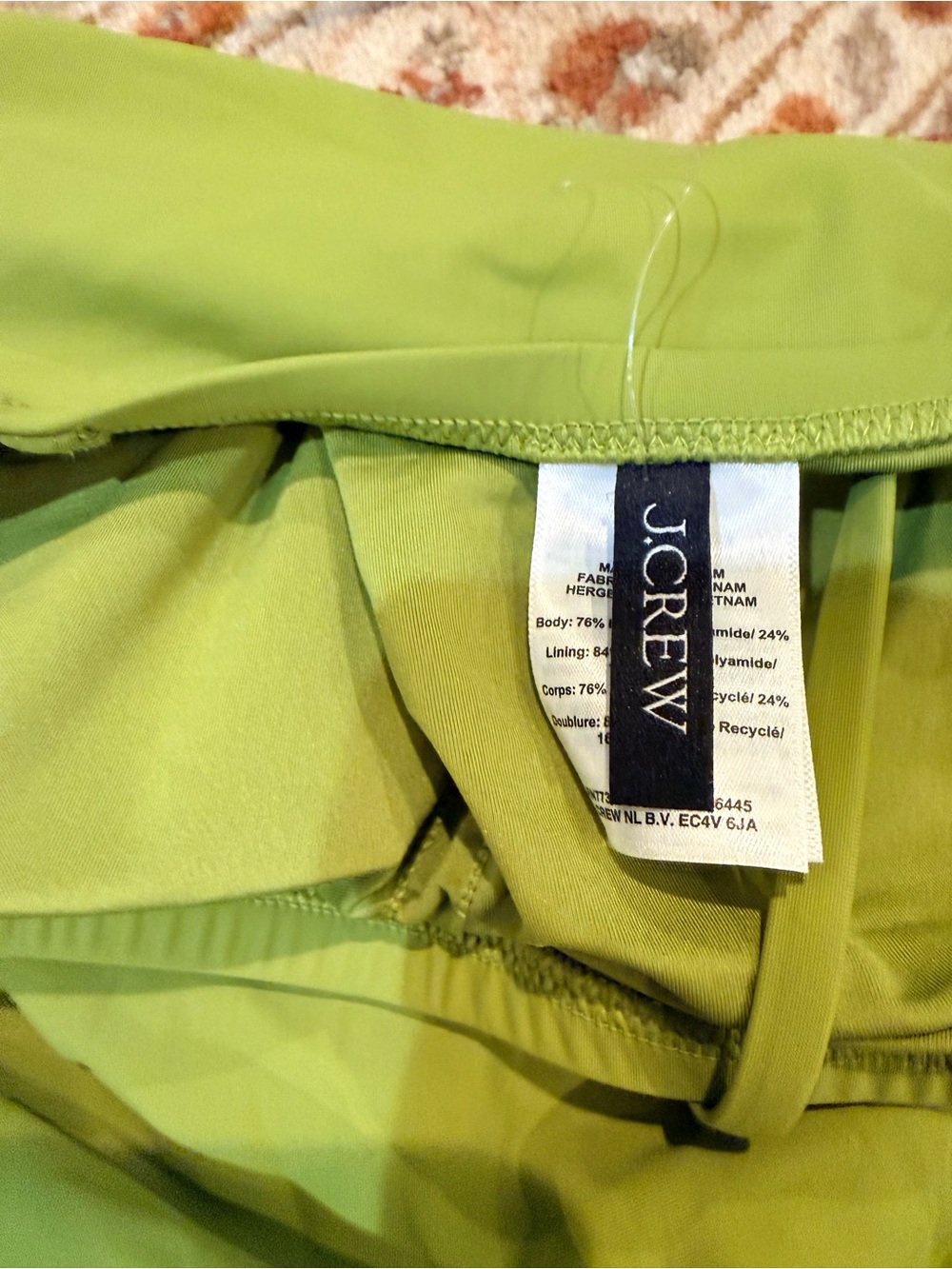 JCREW Gemma ruched bandeau vibrant Fern One-Piece Swimsuit new never worn - Picture 2 of 6
